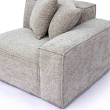 Mindy Performance Chenille Basketweave Modular Corner Chair