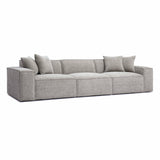Mindy 115" Performance Chenille Basketweave Modular Sofa
