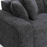 Mindy 4-Piece Performance Chenille Basketweave Modular Sectional