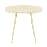 Erica 34" Wrought Iron Outdoor Round Cafe Table