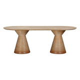 Fassa 87" Faux Terracotta Indoor / Outdoor Oval Dining Table
