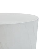Margot Light Grey Faux Plaster Indoor/Outdoor Concrete Stool