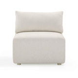Hangover Cream Performance Fabric Outdoor Modular Armless Chair