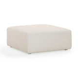 Hangover Cream Performance Fabric Outdoor Ottoman