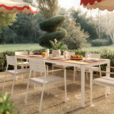 Sardinia Cream Performance Fabric Outdoor Dining Chair - Set of 2