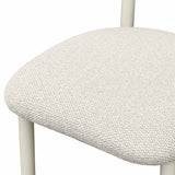 Annika Textured Contract-Grade Fabric Outdoor Dining Side Chair
