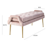 Eileen Velvet Bench