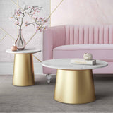 Bleeker 31" Marble Round Coffee Table
