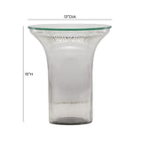 Cassandra Glass Flared Side Table
