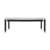 Amara 50" Woven Rattan Performance Fabric Bench