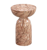Rue Faux Marble Indoor / Outdoor Round Side Table