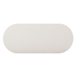 Bella 48" Cream Oval Coffee Table