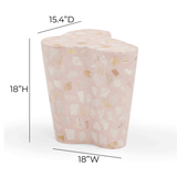 Slab Faux Terrazzo Indoor/Outdoor Side Table
