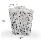 Slab Faux Terrazzo Indoor/Outdoor Side Table