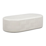 Suraya 55" Indoor/Outdoor Concrete Rounded Coffee Table