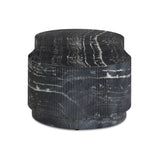 Hades 47" Black Faux Marble Indoor/Outdoor Concrete Coffee Table