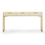 Pesce 59" Faux Shagreen 3-Drawer Console Table