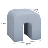 Desi Performance Velvet Ottoman