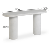 Darcy 59" Concrete Indoor/Outdoor Console Table