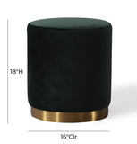 Opal Performance Velvet Ottoman