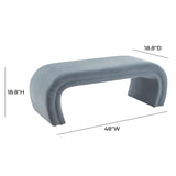 Kenya 48" Performance Velvet Bench