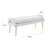 Eileen Velvet Bench