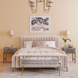 Eileen Velvet Bench
