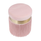 Melody Velvet Tasseled Ottoman