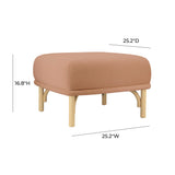 Desiree Performance Velvet Ottoman