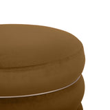 Lakka Performance Velvet Ottoman