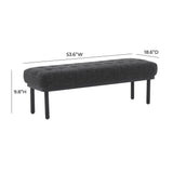 Olivia 53" Performance Boucle Bench