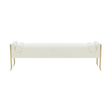 Ines 67" Textured Performance Velvet Bench