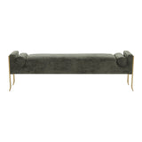 Ines 67" Textured Performance Velvet Bench