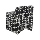 Pippa Geometric Performance Jacquard Weave Accent Stool