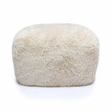 Britt Contract-Grade Vegan Shearling Ottoman
