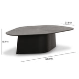 Roche 48" Ash Geometric Coffee Table
