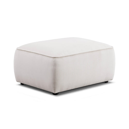 Travie Performance Corduroy Velvet Ottoman