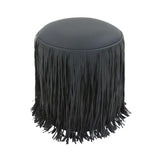 Shag Me Performance Vegan Leather Ottoman