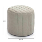 Pouch Chenille Ottoman