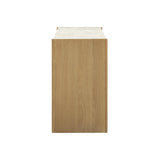 Paige 56" Natural Oak 2-Drawer Console Desk