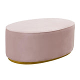 Scarlett Performance Velvet Oval Ottoman