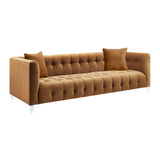 Bea 91" Performance Velvet Tufted Sofa