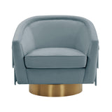Flapper Velvet Swivel Chair