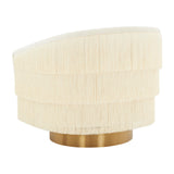 Flapper Velvet Swivel Chair