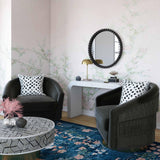 Flapper Velvet Swivel Chair
