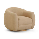 Judy Boucle Swivel Accent Chair