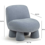 Stomp Upcycled Performance Chenille Accent Chair