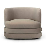 Astor Performance Faux Mohair Swivel Hotel Lounge Chair