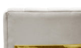 Magnolia Spotted Cream Performance Velvet Accent Chair