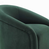 Boboli Velvet Chair and Ottoman Set